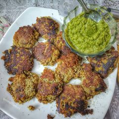 Mutton shami kabab A picture of Mutton shami kabab.
