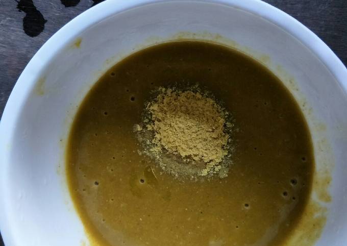 MPasi 6mo+ Labu kuning, buncis,sawi putih,air kaldu sapi,yeast