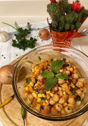 A picture of Chickpeas Salad/Salad Kacang Arab.