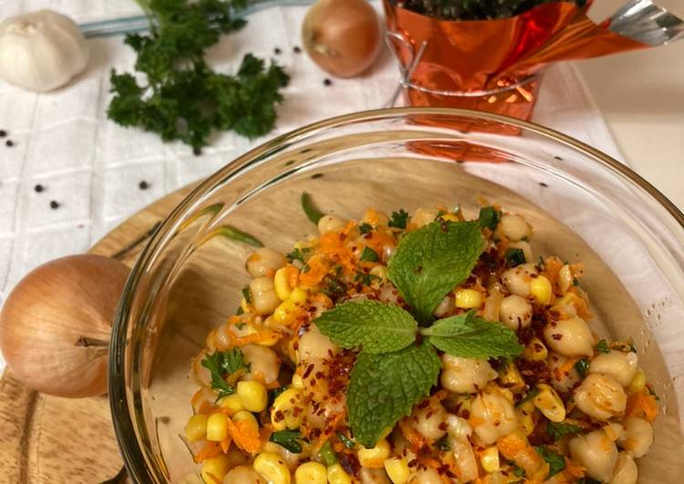 Step-by-Step Guide to Prepare Favorite Chickpeas Salad/Salad Kacang Arab