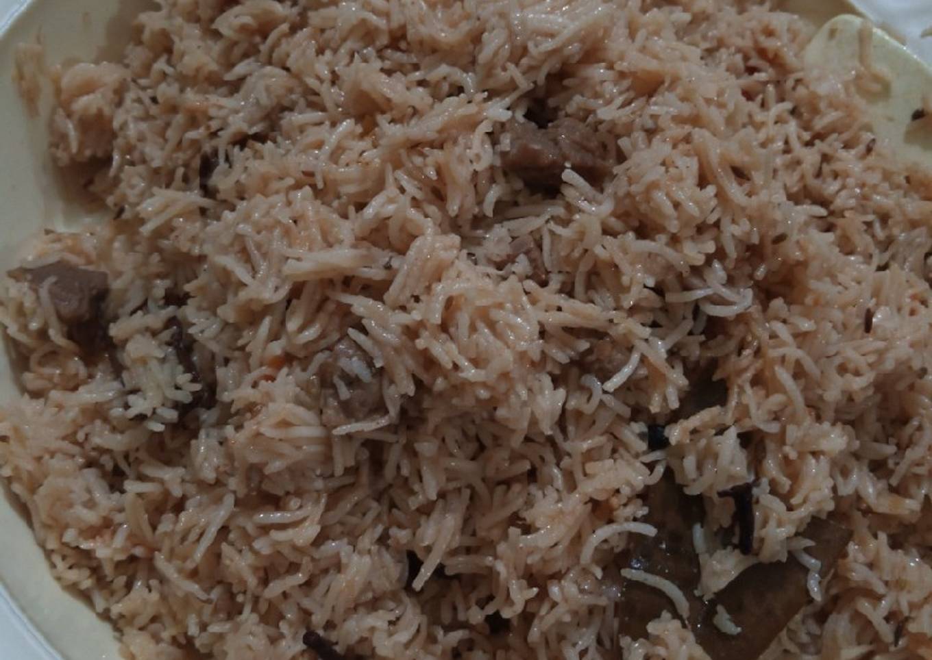 Beef yakhni pulao