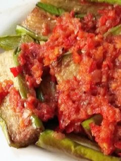 Foto resep Terong hijau balado