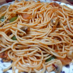 A picture of Spaghetti Pasta (Indian style).