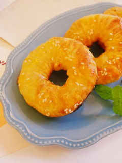 氣炸鍋「蘋果甜甜圈」手抓餅簡單完成！！ 的食譜成品照片