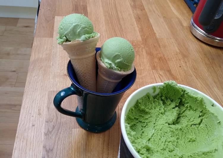 Uji matcha Ice cream