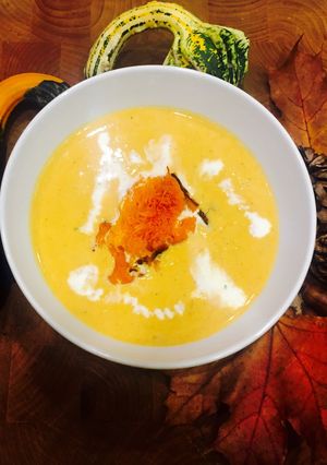 Sütőtök krémleves recept fotója