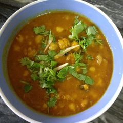 A picture of Chole ki Sabzi.