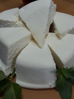 عکسی از دستور پنیر خانگی