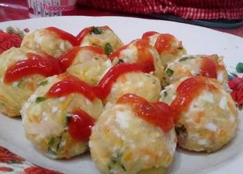 Best Recipe Uzbekistan Potato Salad Ball with Tomato Sauce Delicious