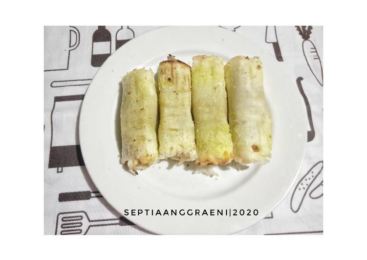 Roti panggang vla pisang