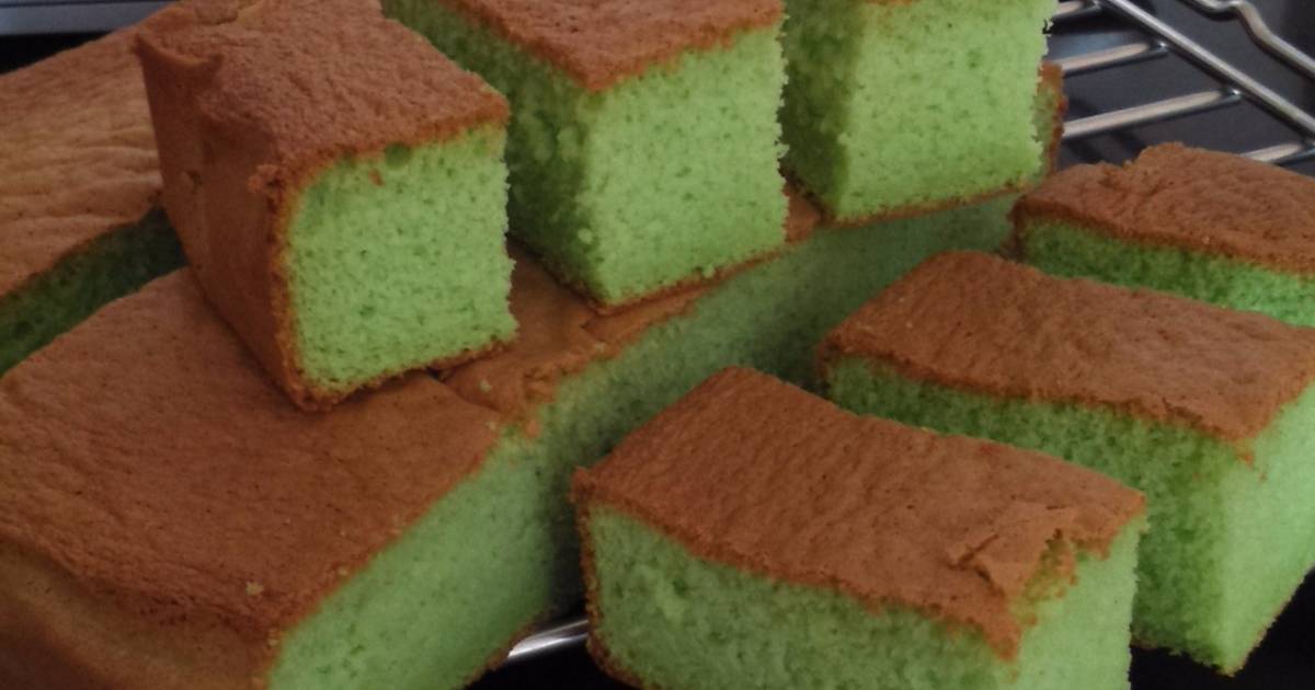 Resep Bolu Pandan tanpa Emulsifier / pengembang oleh Ghalie Leo Cookpad