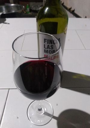 Una foto de Vino tinto Finca las Moras malbec