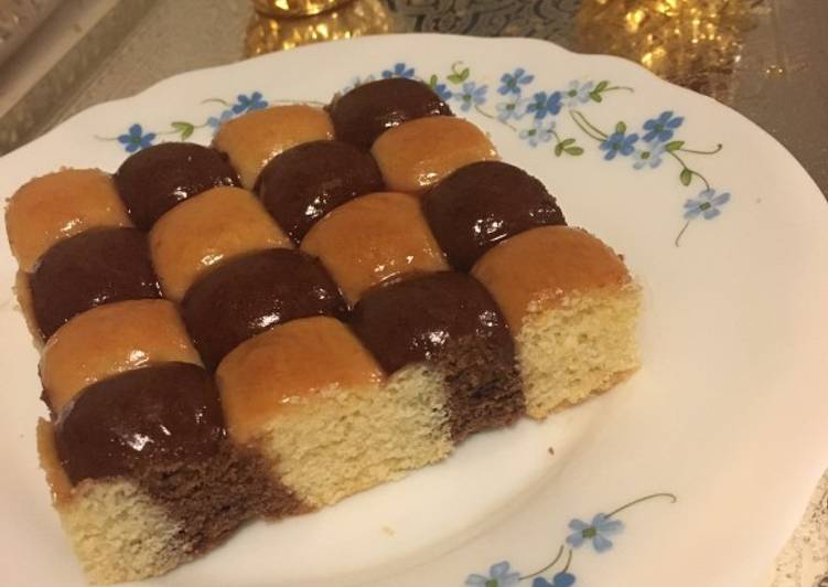 Recette Délicieuse Gâteau damier