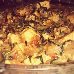 A picture of Methi Paneer (Fenugreek Cottage Cheese).