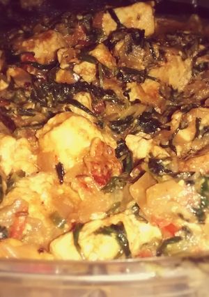A picture of Methi Paneer (Fenugreek Cottage Cheese).