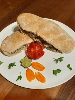 عکسی از دستور ساندویچ مرغ و بادمجان