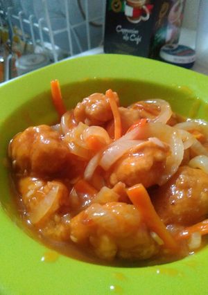 Foto resep Ayam goreng tepung asam manis