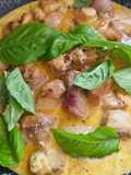 Creamy chicken with fresh basil