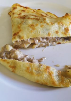 Foto di Crespelle ai funghi e fontina