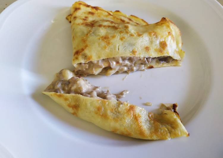 Crespelle ai funghi e fontina