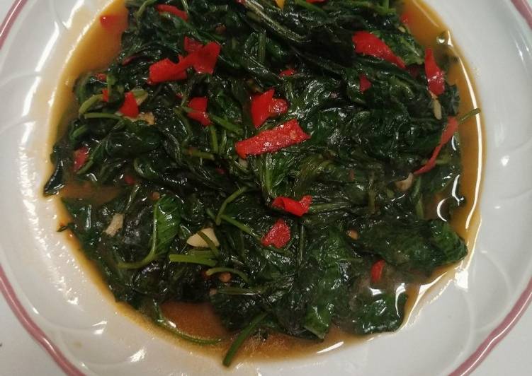 Resep Tumis kangkung manado tanpa batang, Menggugah Selera