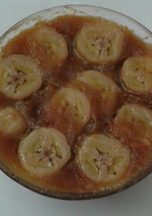 Foto resep Indonesia memasak. Srikaya pisang