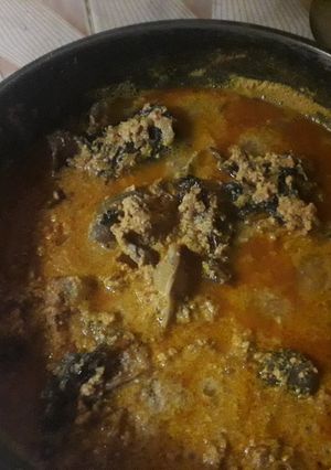 A picture of Egusi soup.