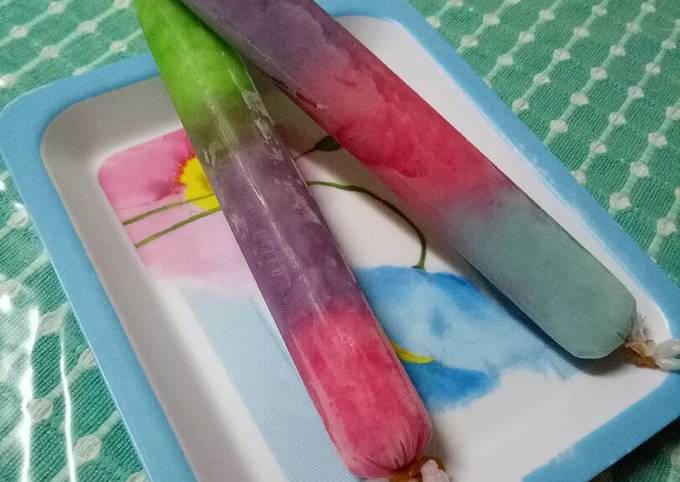 Resep Es lilin warna  warni  oleh Kiki Daulay Cookpad