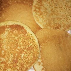 Coconut lemon zests pancakes A picture of Coconut lemon zests pancakes.
