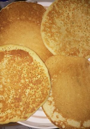 A picture of Coconut lemon zests pancakes.