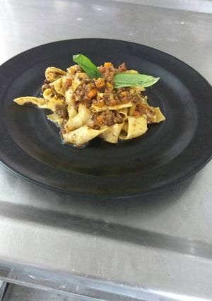 A picture of Tagliatelle Bolognaise.