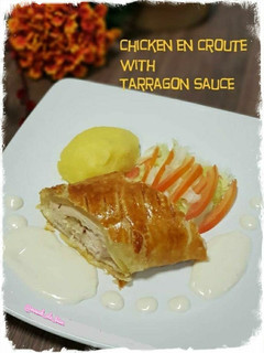 Foto resep Chicken en Croute with Tarragon Sauce