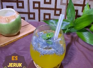Foto resep 37. Es Jeruk Sirup Leci