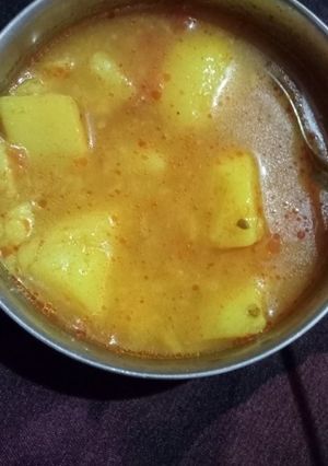 A picture of Aloo ki sabji.