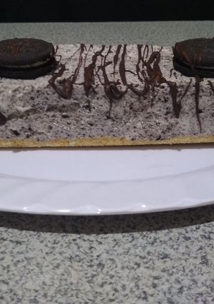 Una foto de Barra helada de crema oreo
