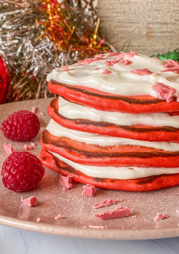 Una foto de Tortitas Red Velvet