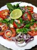 Golden shine crunch salad with Tulsi