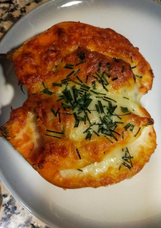 Una foto de Boniato gratinado
