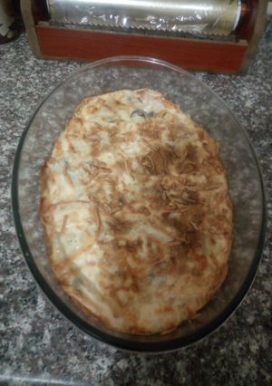 صورة لوصفة جلاش بمكونات البيتزا