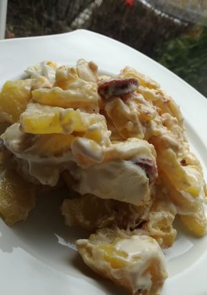 Tejszínes rakott krumpli recept fotója