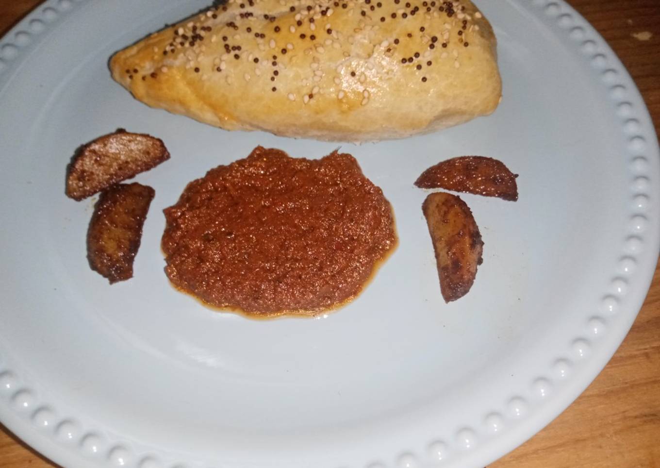 Chileno relleno hojaldrado
