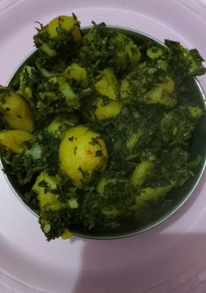 मेथी आलू की सब्जी (methi aloo ki sabzi recipe in Hindi) रेसिपी मुख्य फोटो