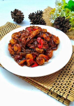 Foto resep Udang saus lada hitam