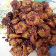 A picture of Masaledar dry prawn.