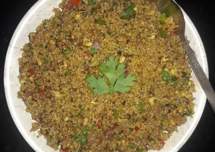 Quinoa with sprouts