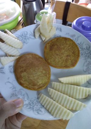 Hình của món Pancake yến mạch xoài_BLW.