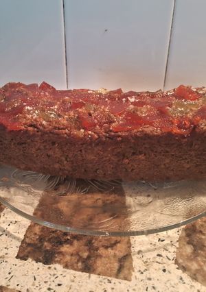 Una foto de Budín húmedo de zapallo y cacao con avena vegano 🍫