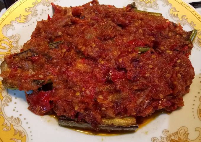 Balado terong pedas