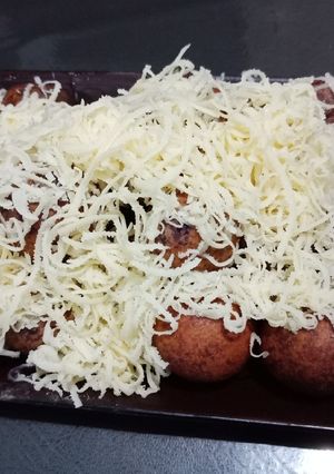 Foto resep Bola ubi ungu keju