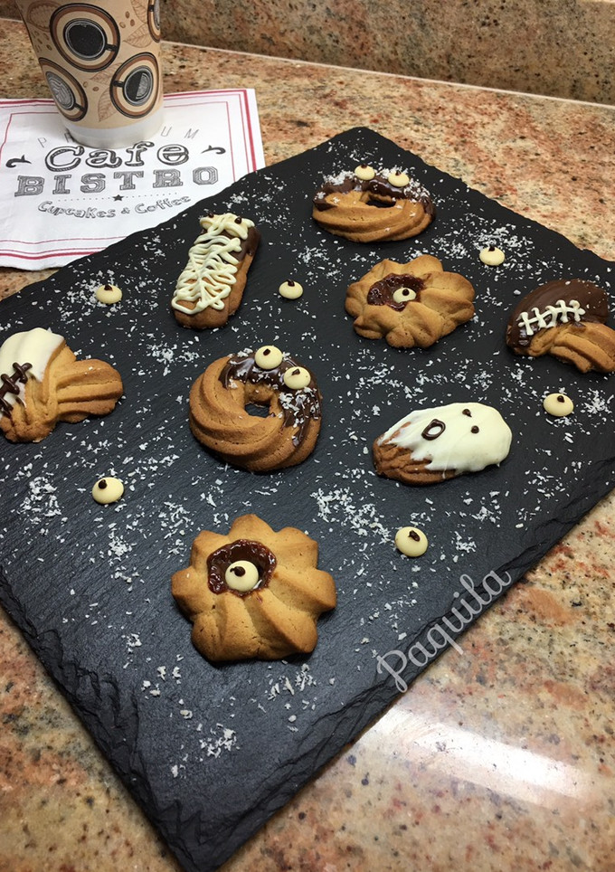 Una foto de 🎃Galletas rizadas Halloween 👻💔